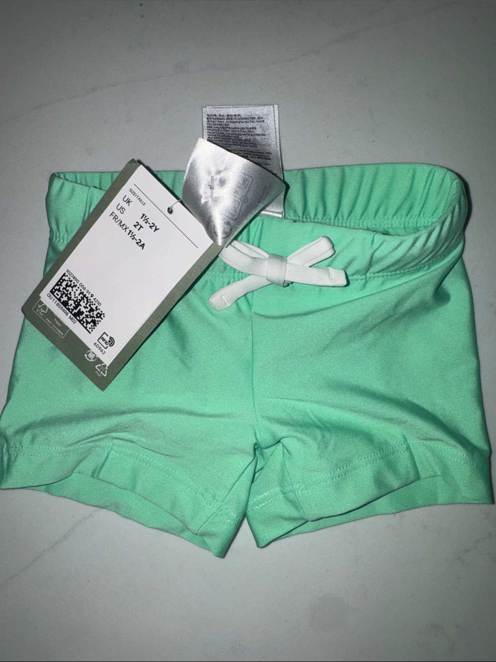 H&M Boys' Mint Green Swim Trunks